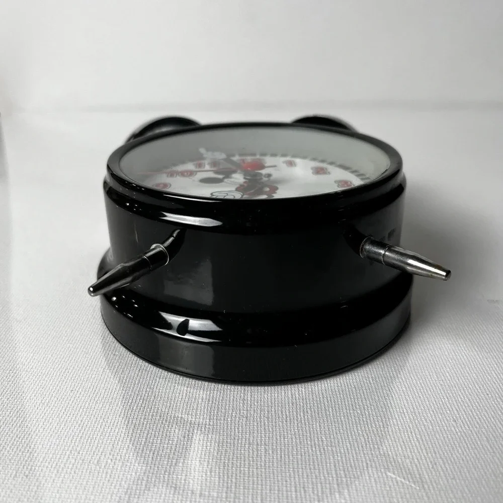 Vintage Disney Mickey Mouse Twin‎ Bell Alarm Clock Analog Retro Tested Working
